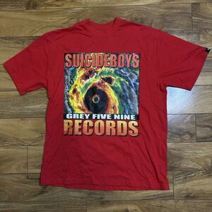 $uicideboy$ G59 Record 2023 Hurricane Merch Drop Short Sleeve Graphic Shirt Sz L